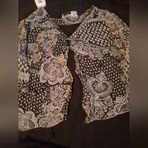 y2k womens blsck and white blouse top